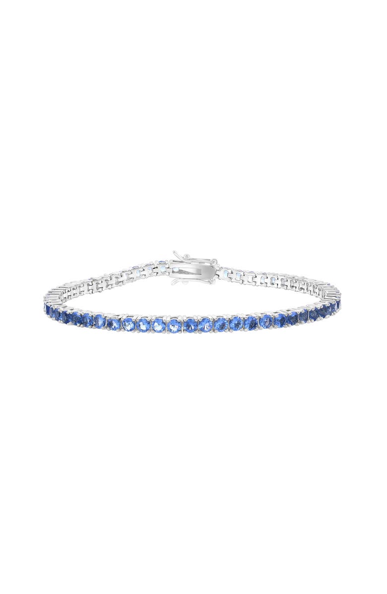 Donatello Gian Round Cut Tanzanite Tennis Bracelet, Main, color, Blue