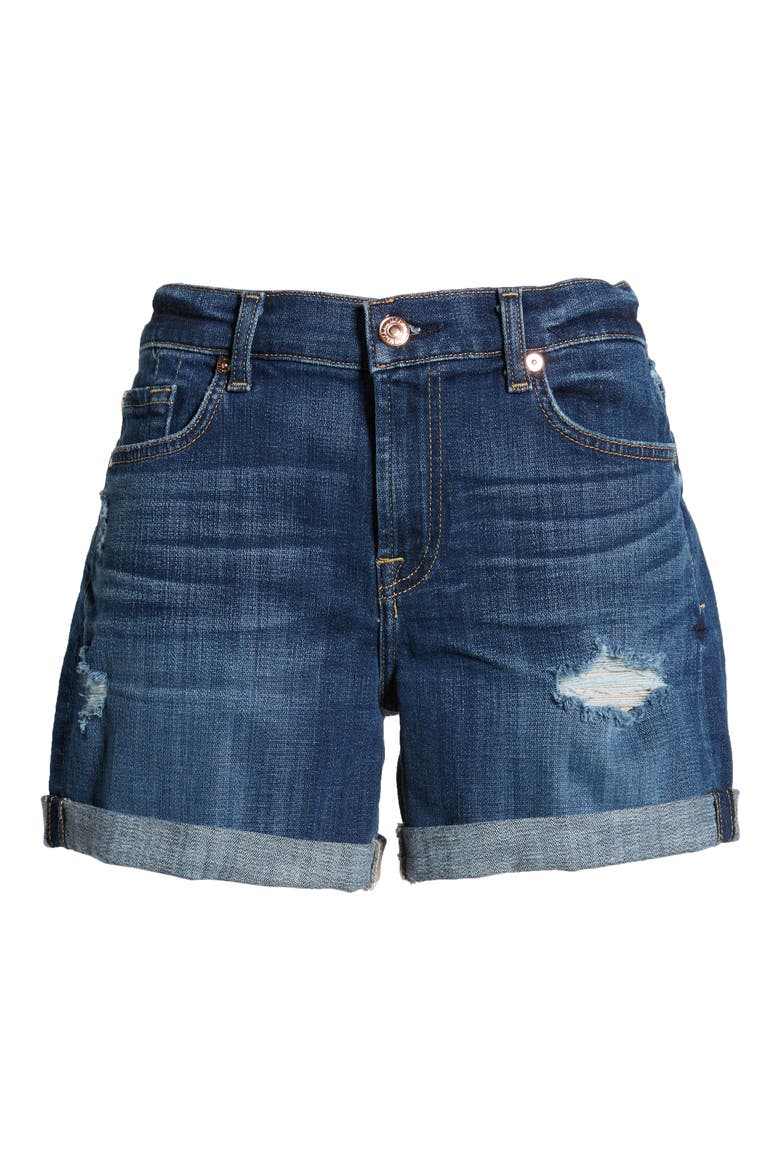 Roll Cuff Denim Shorts, Alternate, color, BROKEN TWILL VANITY W/ DEST