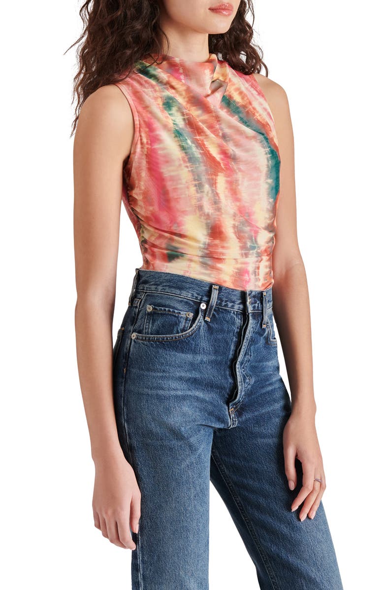 Steve Madden Dalia Cowl Neck Sleeveless Bodysuit, Alternate, color, 