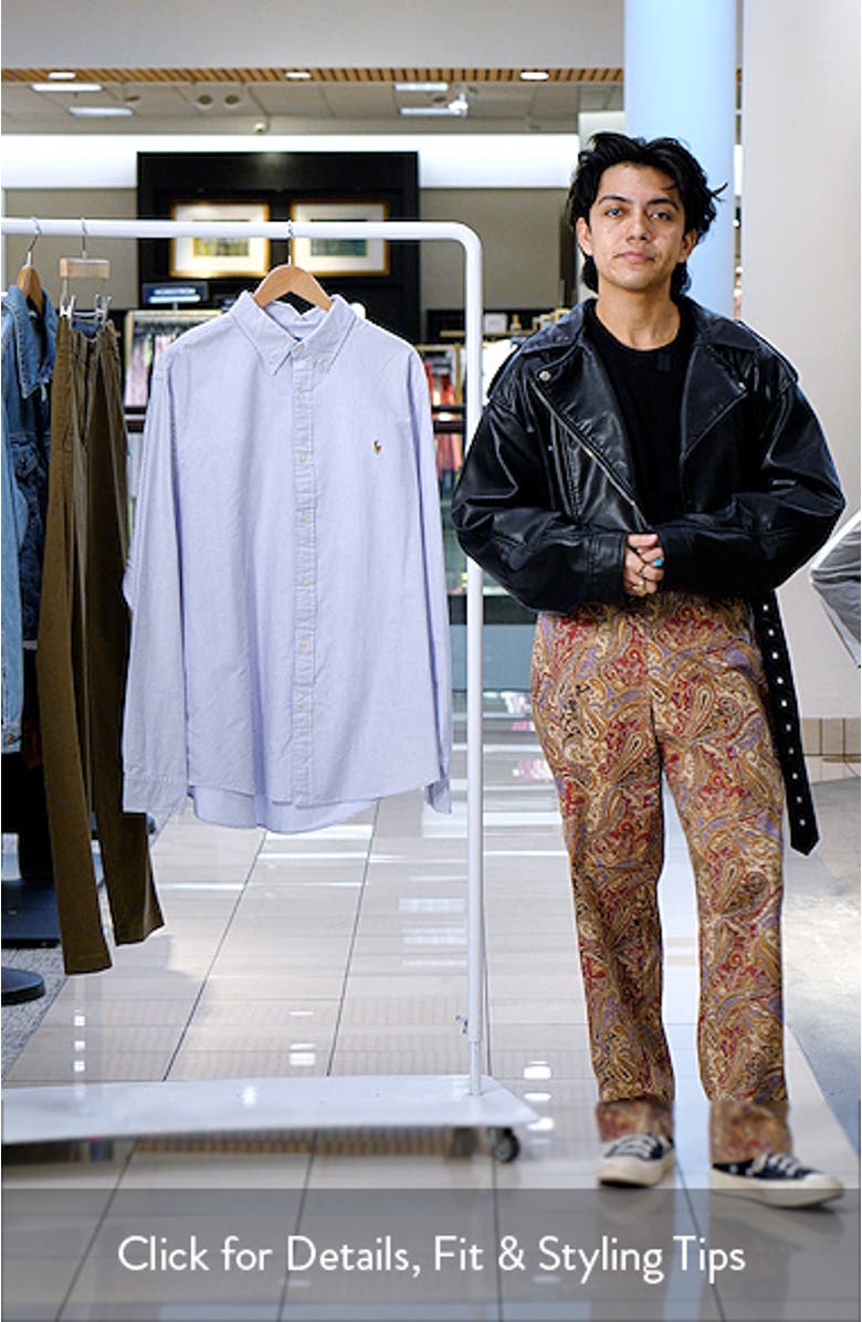 Stripe Classic Fit Oxford Button-Down Shirt, sales video thumbnail