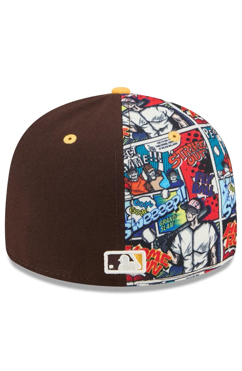 New Era Men's New Era Brown/Gold San Diego Padres 2025 MLB Diamond Hero Edition Low Profile 59FIFTY Fitted Hat, Alternate, color, 