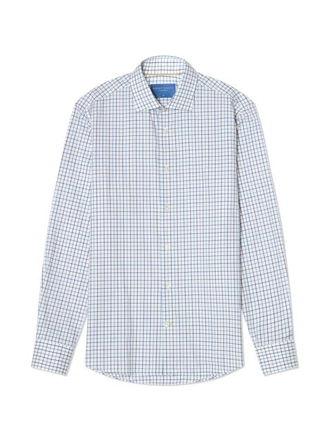Reynolds Ultra Light Weight Brushed Tattersall Shirt