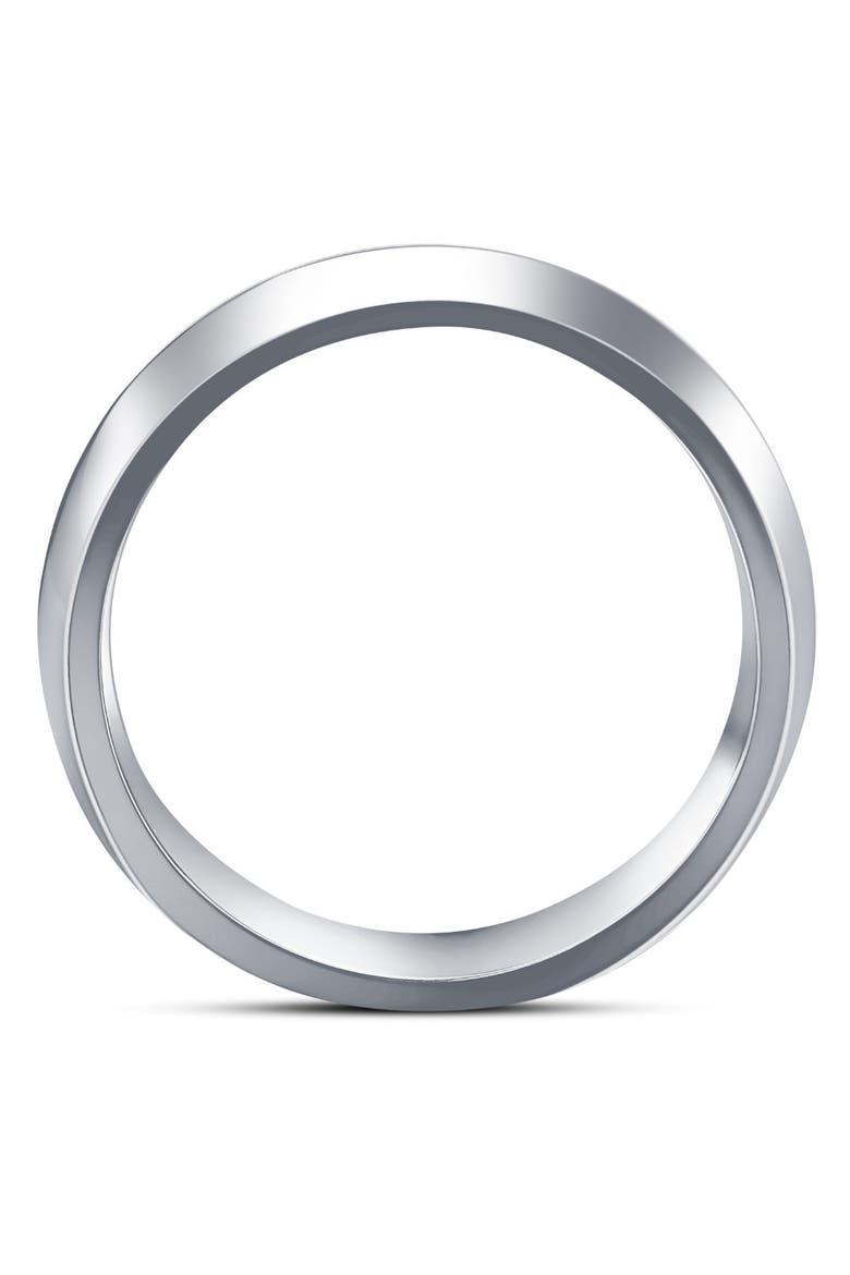 Men's Polished Tungsten & Gold Plated Two Tone 6mm Ring Wedding Band, Alternate, color, Tungsten