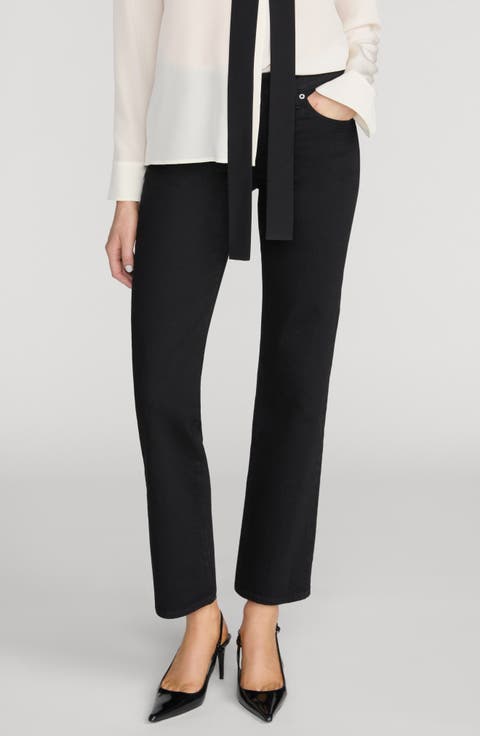 The Cigarette Low Rise Slim Straight Leg Jeans