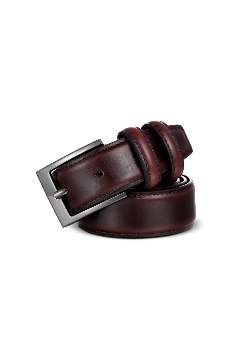 Dual Loop Leather Dress Belt-2 pack, Alternate, color, Mahogany & Burnt Umber