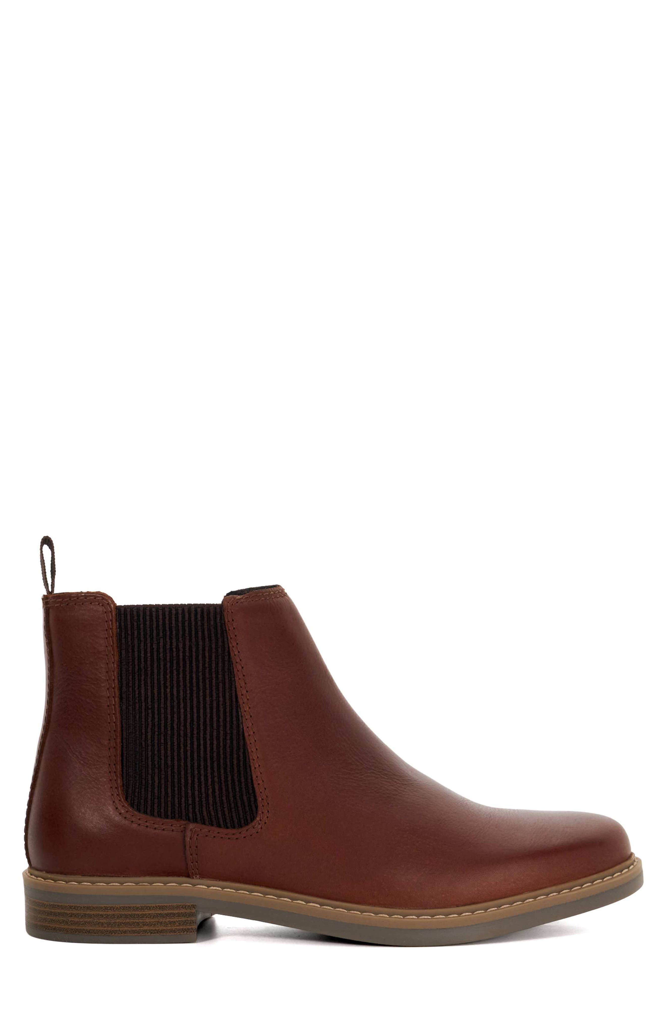 Dune London Carden Chelsea Boot, Alternate, color, Brown Leather