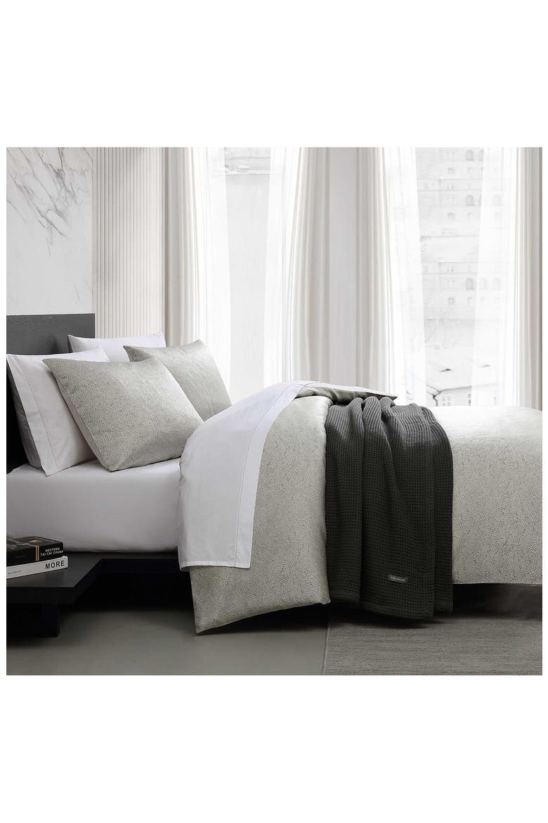 Speckled Stain Weave Duvet Set, Alternate, color, TAUPE