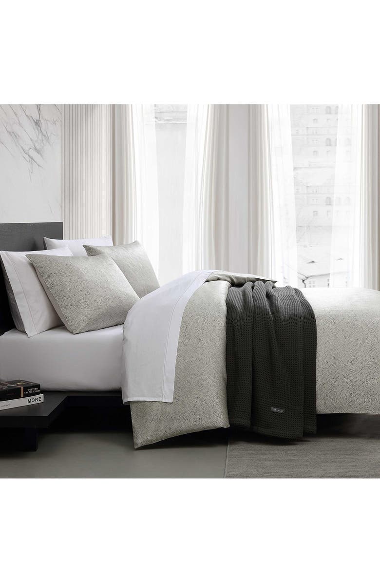 Vera Wang Speckled Stain Weave Duvet Set, Alternate, color, Taupe