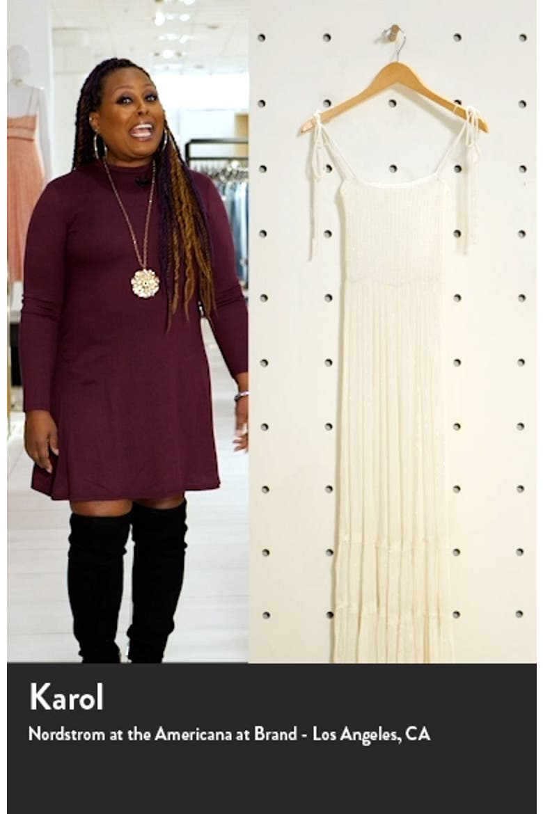 Smocked Tie Strap Tiered Cover-Up Dress video