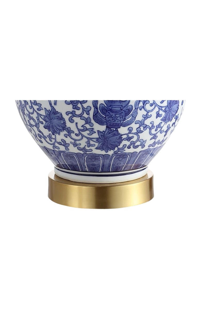 JONATHAN Y Jennifer 25.25" Ceramic/Metal LED Table Lamp, Blue/White, Alternate, color, Blue/White