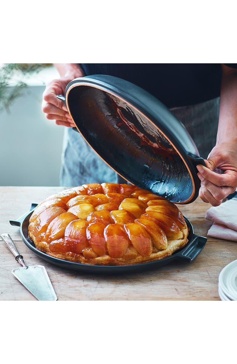 Emile Henry Delight 2.3 Quart Tart Tatin Set, Slate, Alternate, color, Slate
