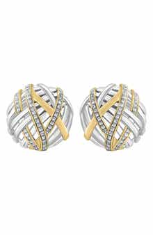 EFFY Sterling Silver Diamond Earrings - 0.33 ctw