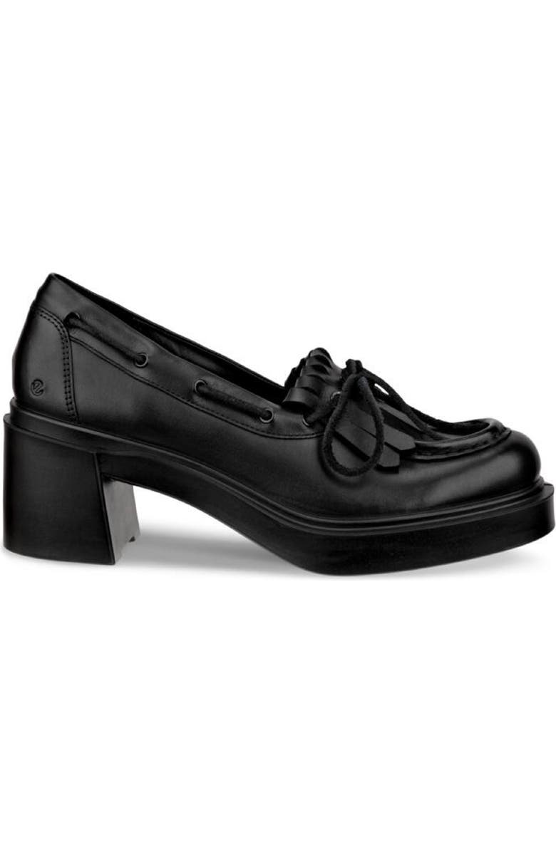 ECCO Metropole Seoul 45 Kiltie Moc Toe Loafer, Alternate, color, Black