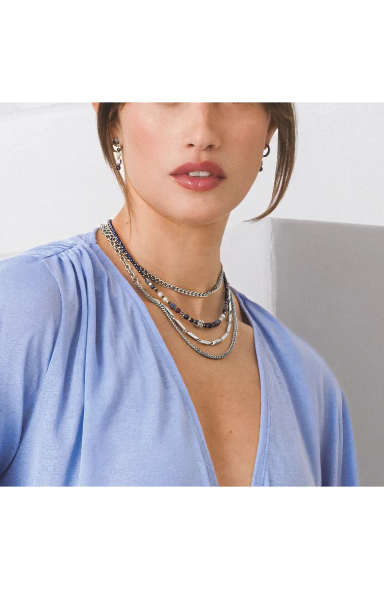 COEUR DE LION Shape Mix Spikes Necklace, Alternate, color, Blue Moon