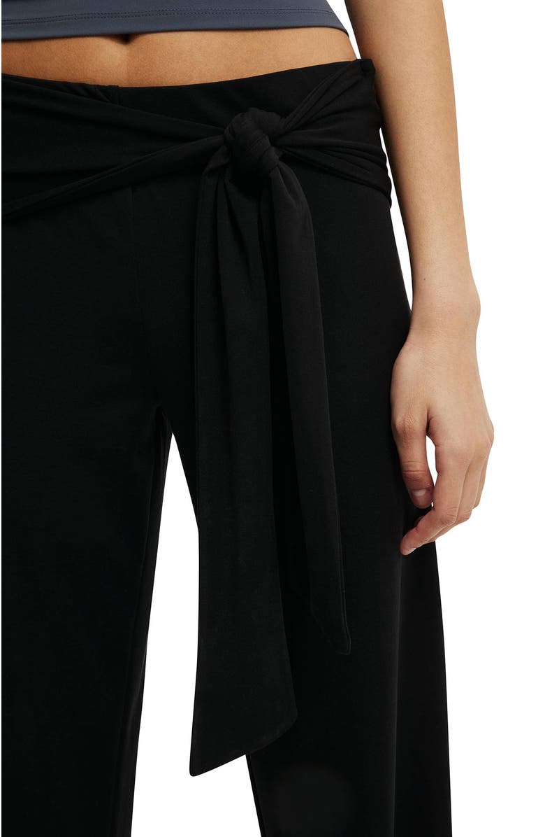 Cotton On Women's Honey Tie Pant, Alternate, color, Black