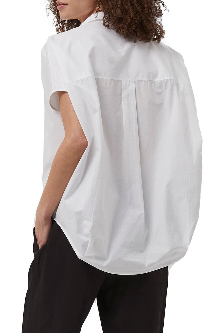 Cele Rhodes Cotton Blouse, Alternate, color, WHITE