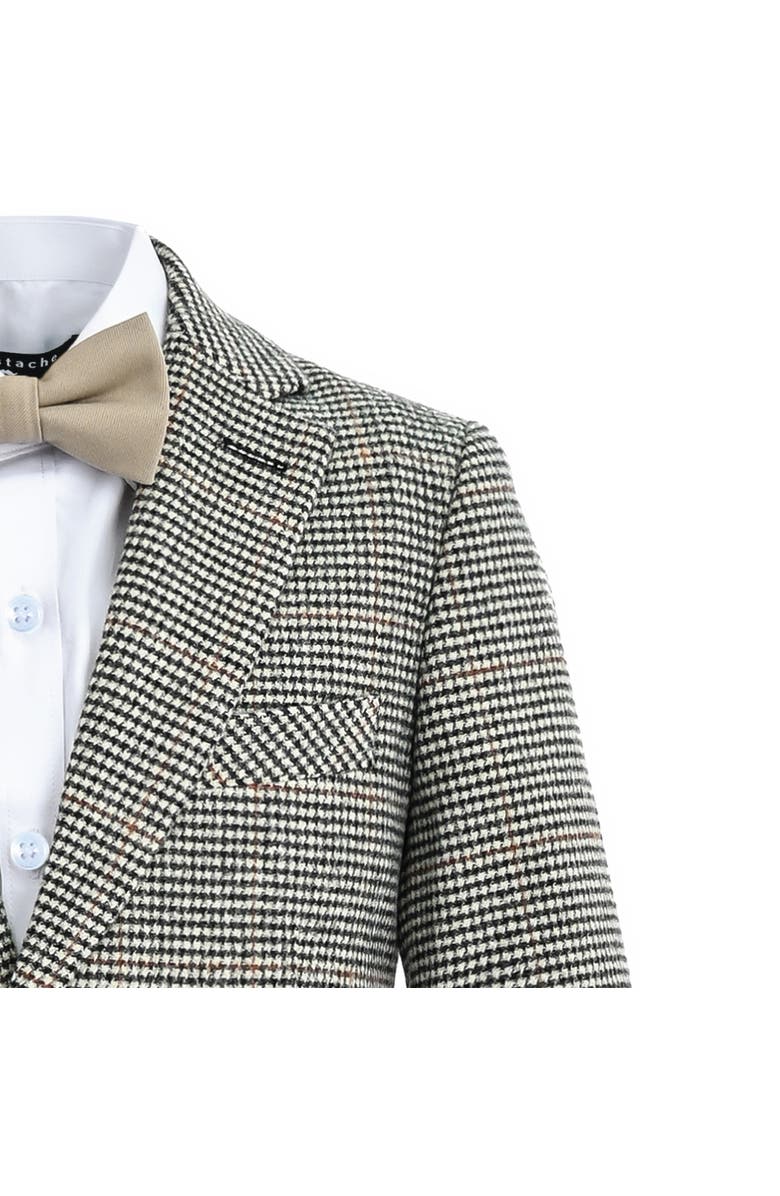 MOUSTACHE Checkered Blazer and Trousers Set, Alternate, color, Beige