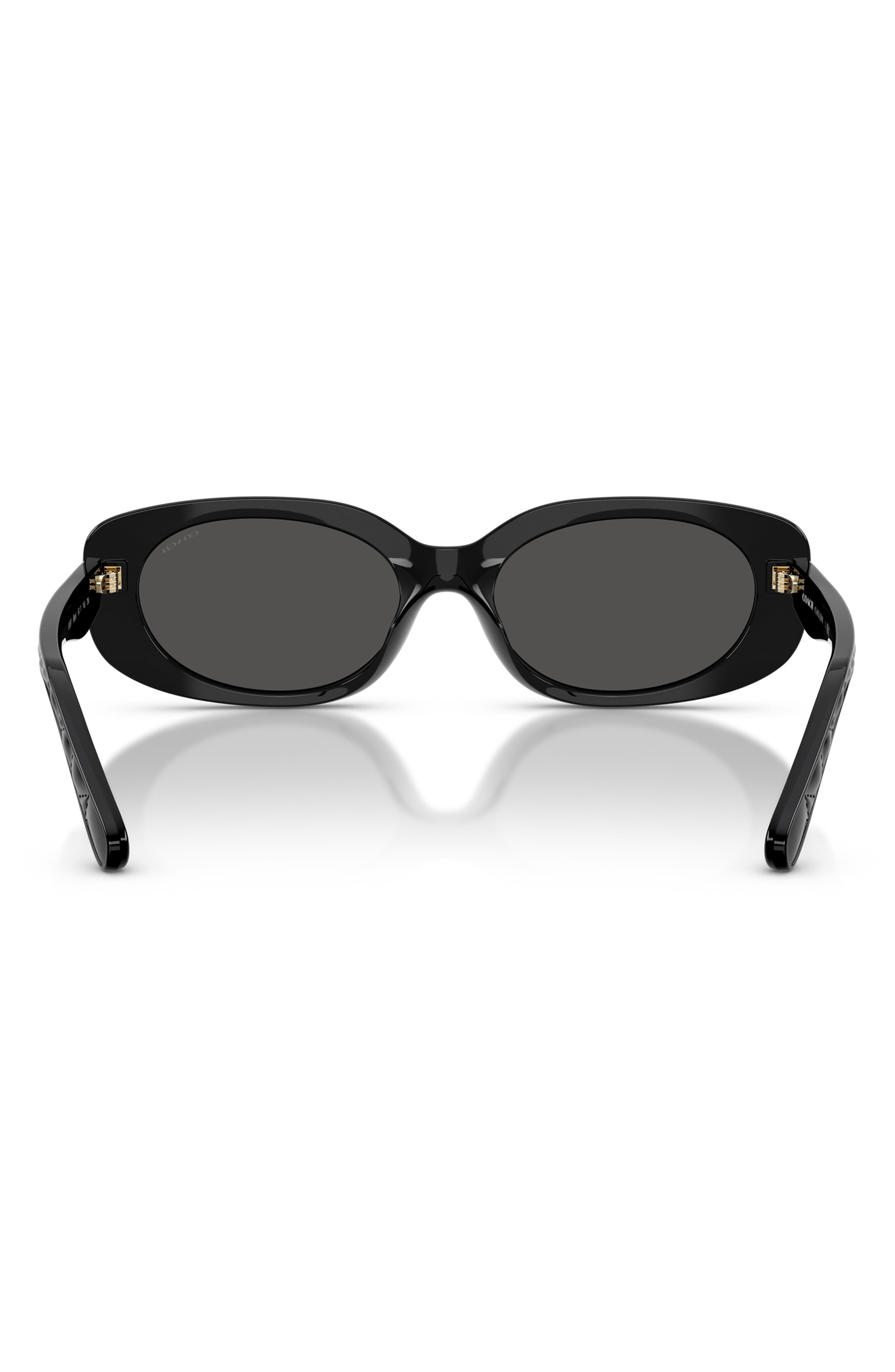 Coach Vintage Women’s Oversized Oval Sunglasses Black Beige 54-19-135-3N COACH 54mm Oval Sunglasses (Women) | Nordstrom main image 3