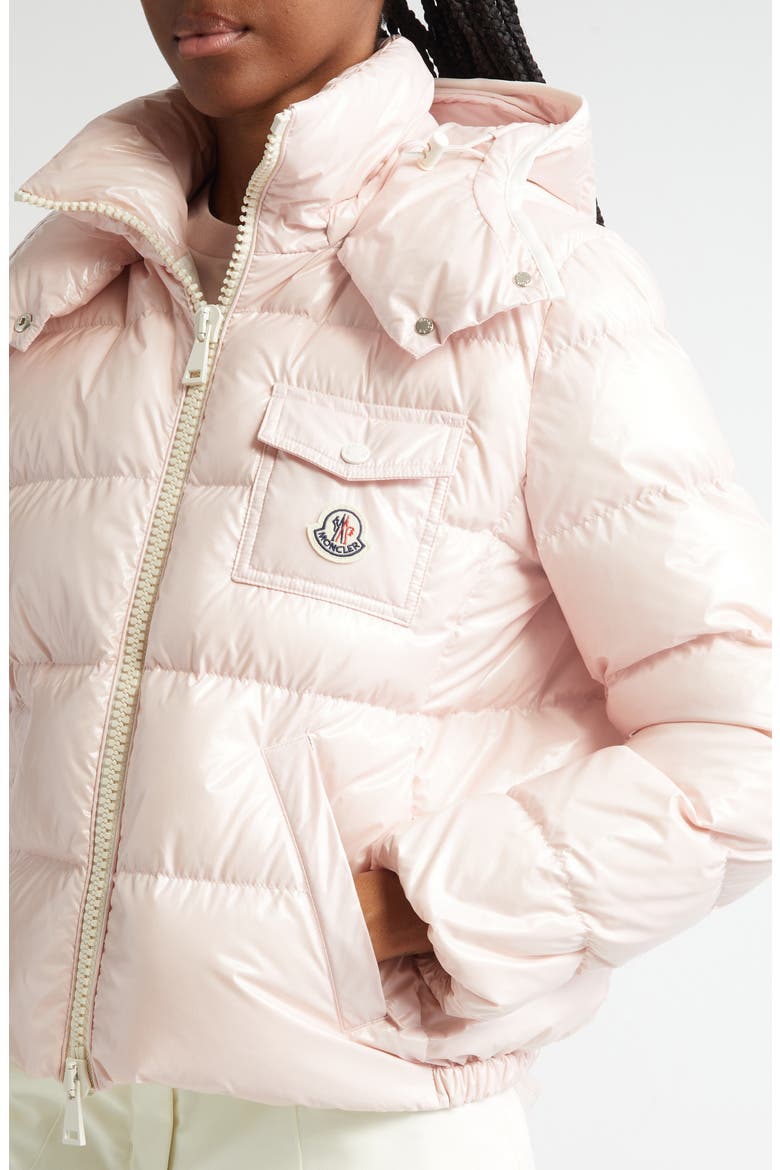 Andro Hooded Down Short Jacket, Alternate, color, PINK