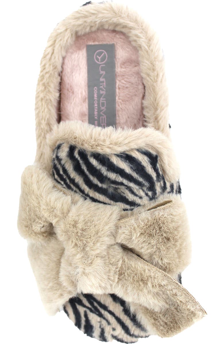 Unity in Diversity Jaden Faux Fur Slide Sandal, Alternate, color,