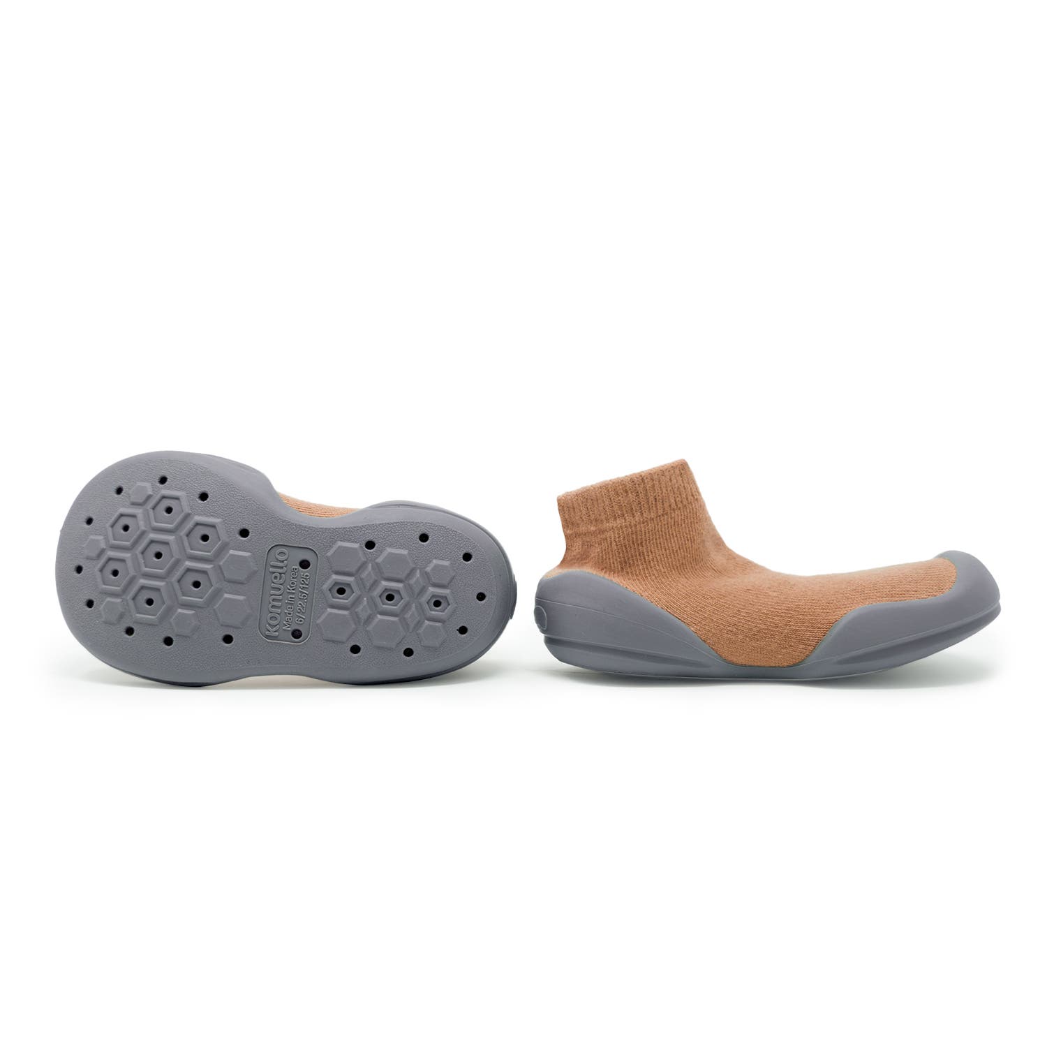 Toddler Sock Shoes Simple - Brick, Alternate, color, Brick