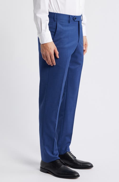 Zanella Parker Stretch Wool Trousers In Blue