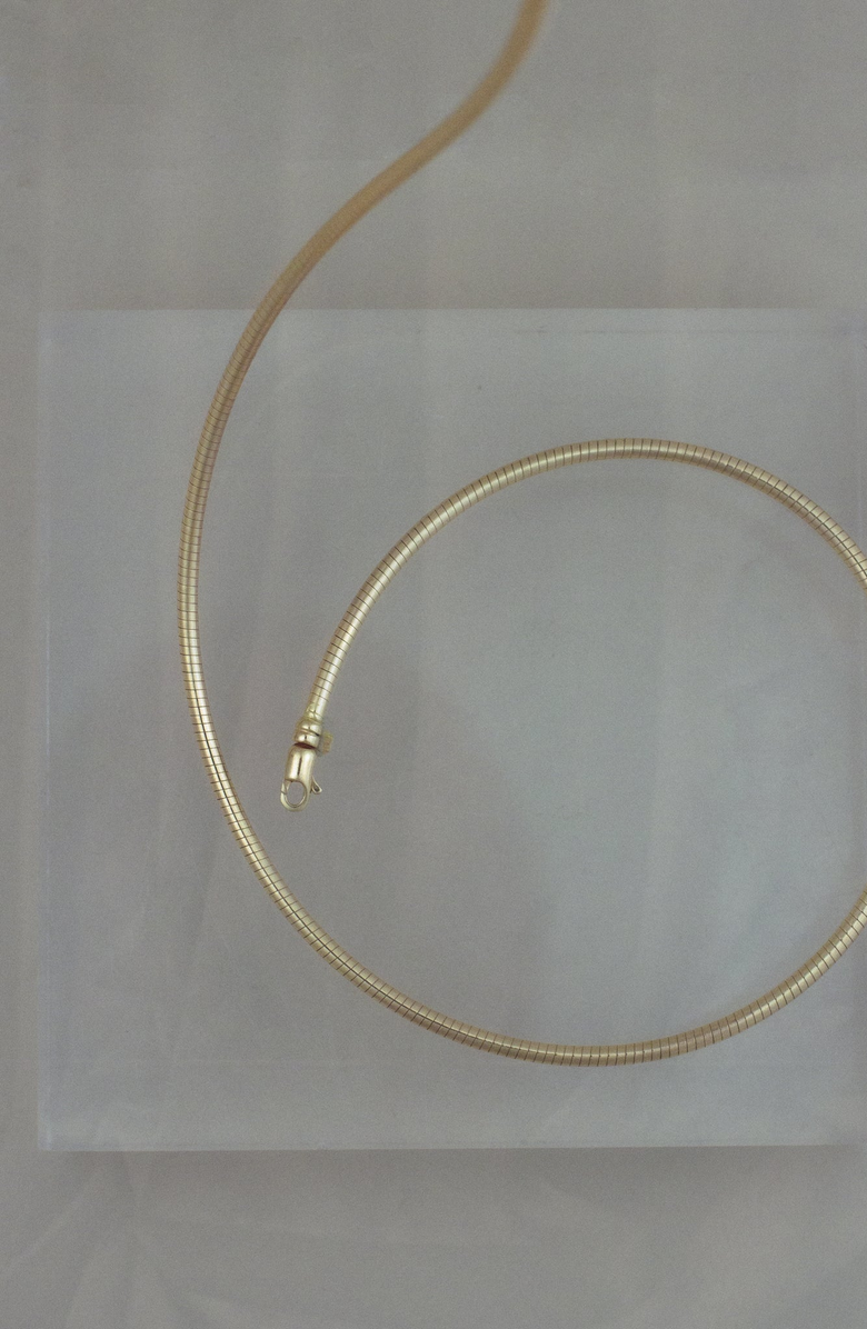 Kinn Heirloom Curved Chain Necklace, Alternate, color, Gold