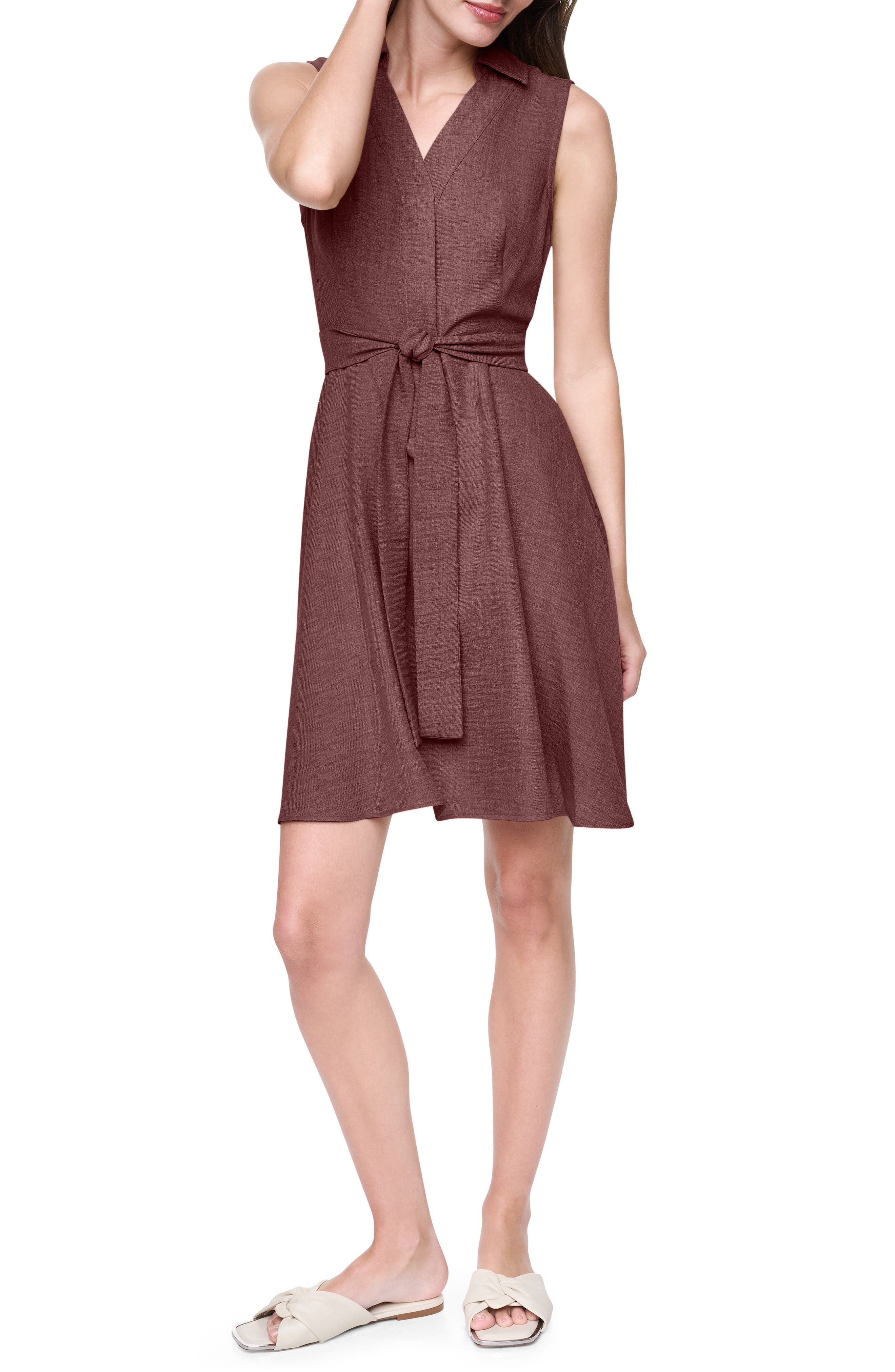 Melange Fit and Flare Dress