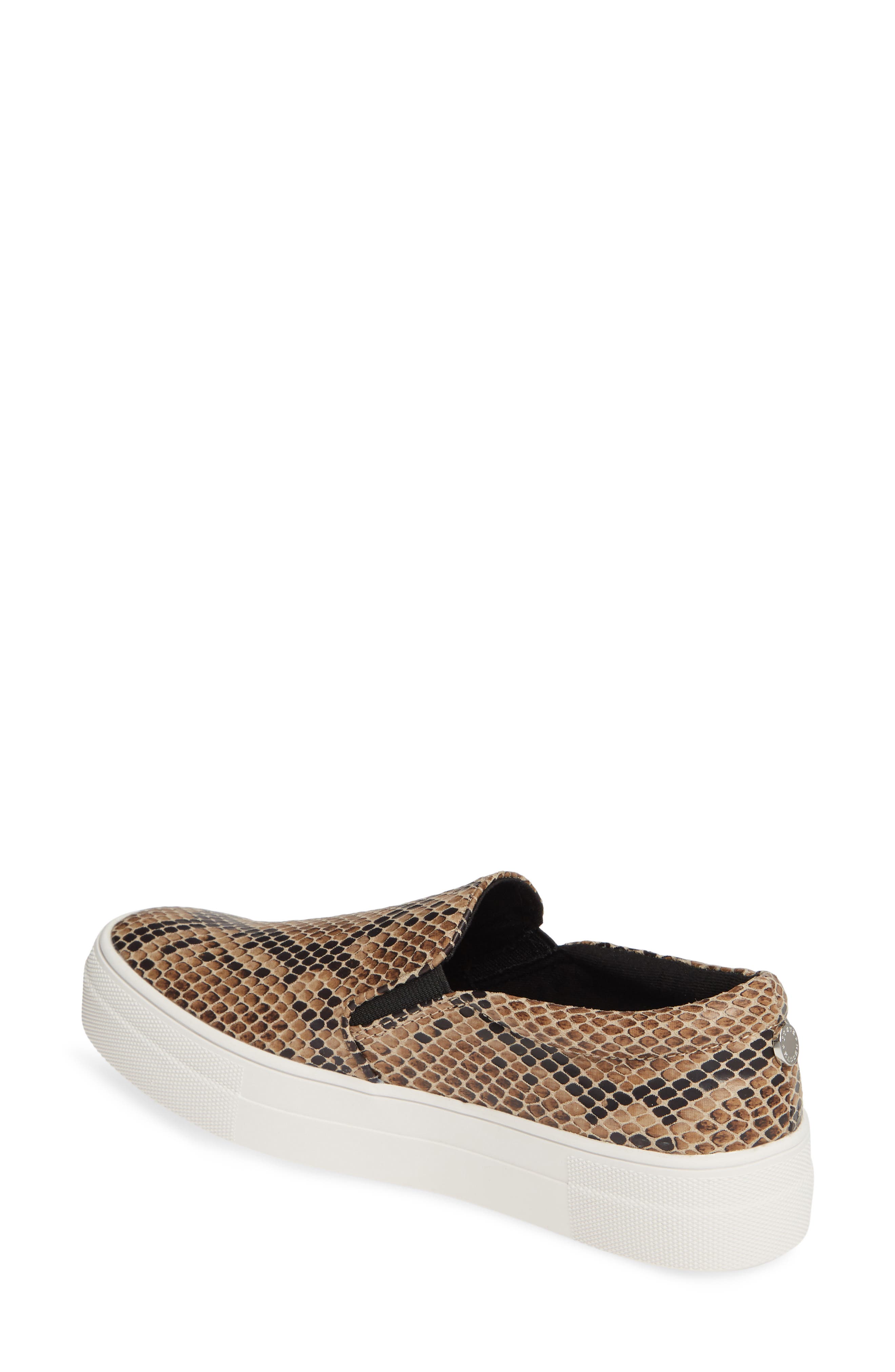Gills Platform Slip-On Sneaker, Alternate, color, TAUPE SNAKE PRINT