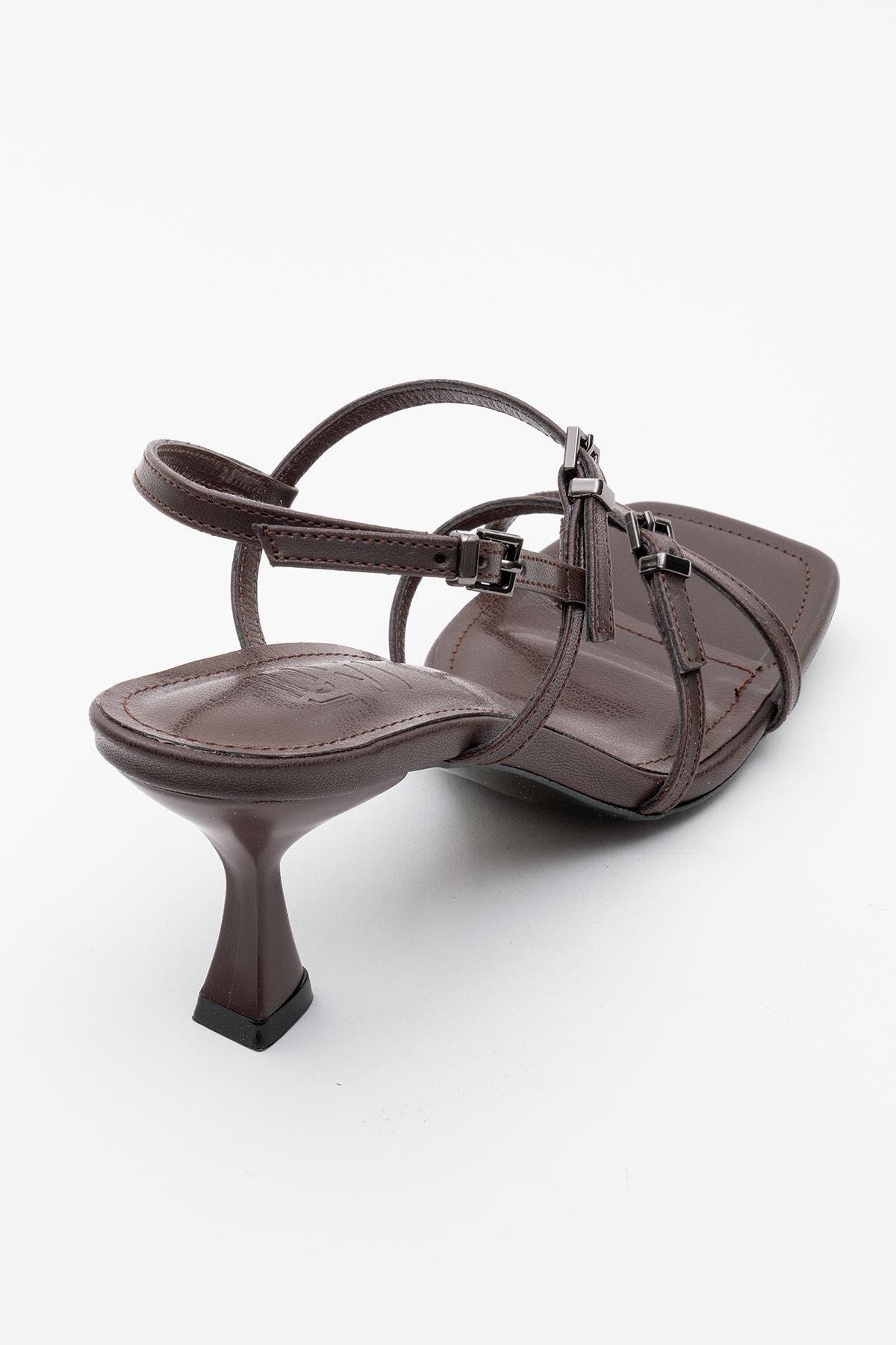 Nebel Strappy Stiletto Sandal, Alternate, color, Brown