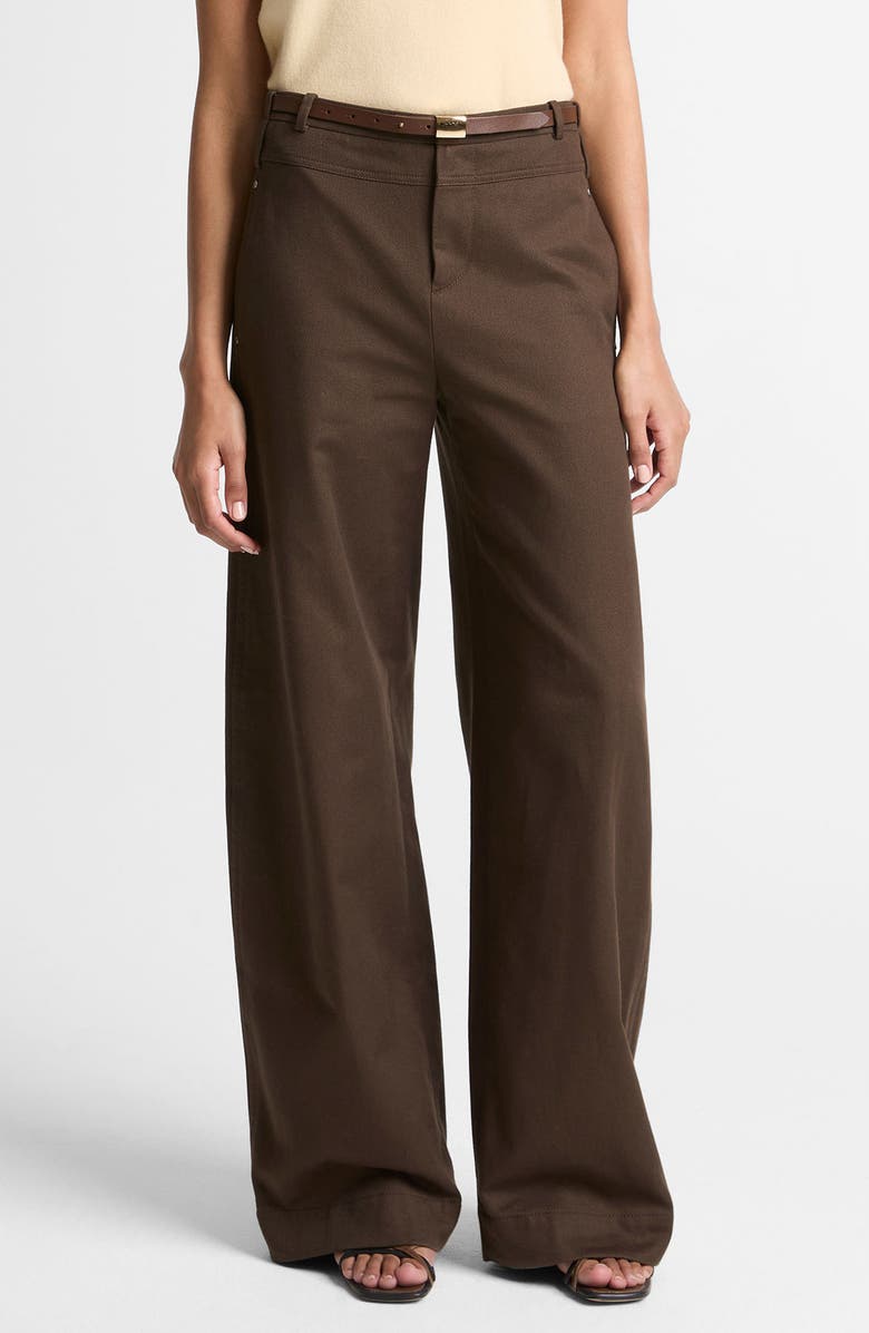 Vince Cotton Utility Wide Leg Pants, Main, color, Willow