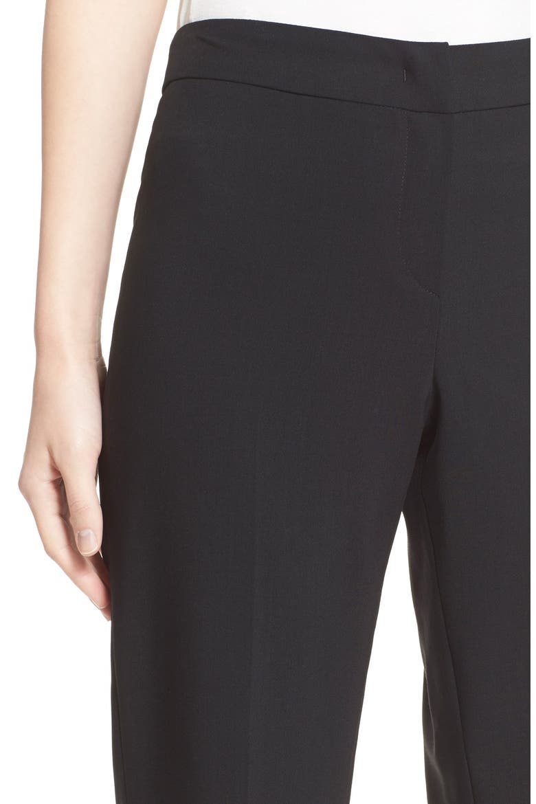 Straight Leg Wool Pants, Alternate, color, BLACK