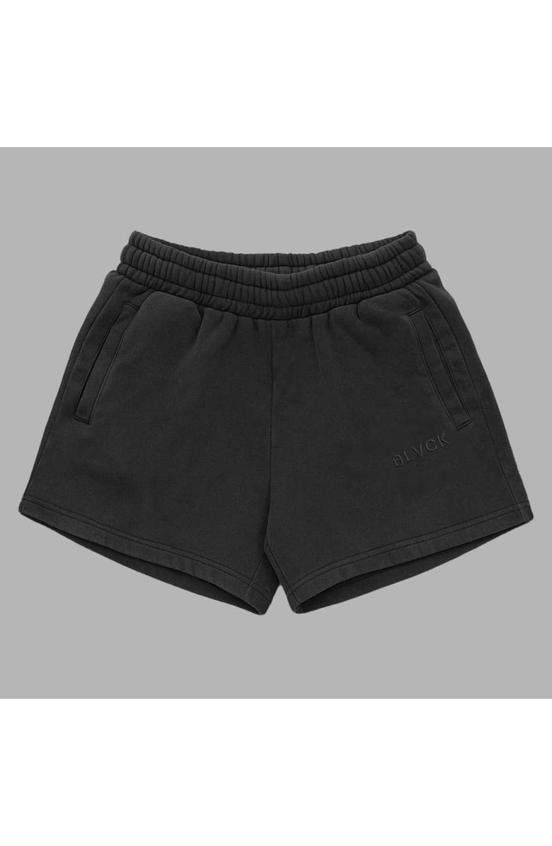 Blvck Acid Wash Mini Shorts, Alternate, color, Black