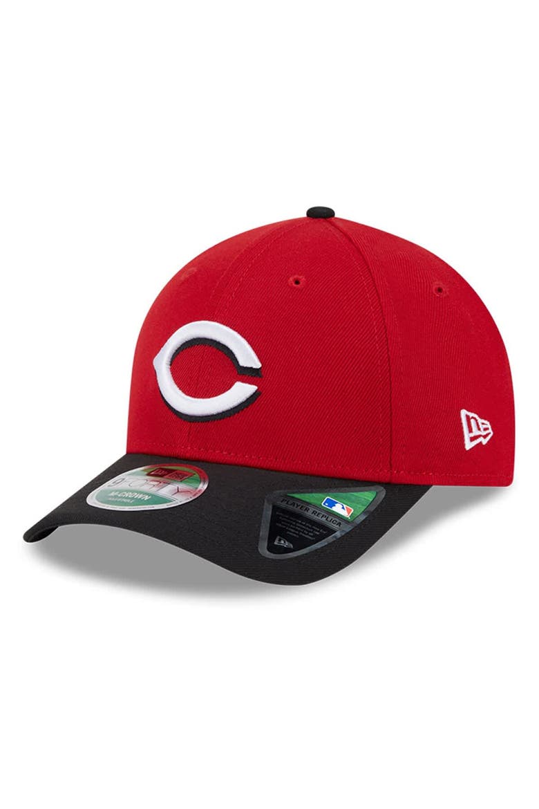 Men's New Era  Red Cincinnati Reds Player Replica 9FORTY Adjustable Hat, Main, color, Red