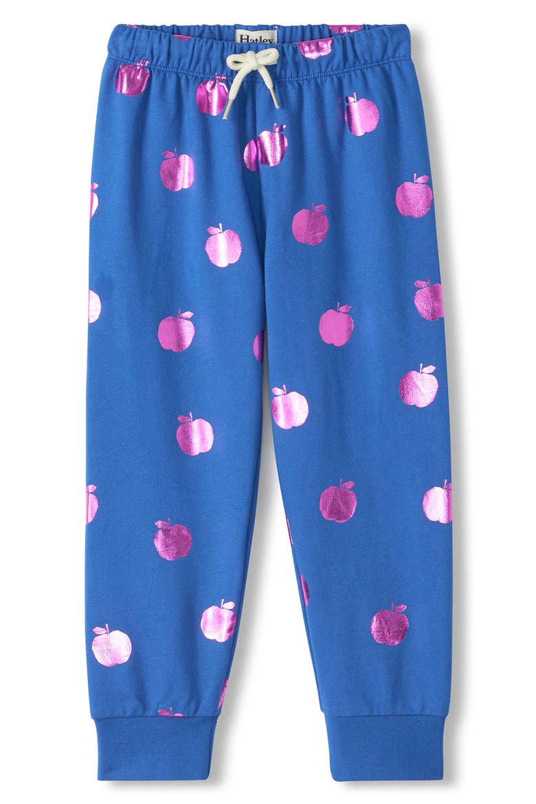 Kids' Foil Apples Relaxed Fit Cuffed Joggers, Main, color, BRIGHT COBALT