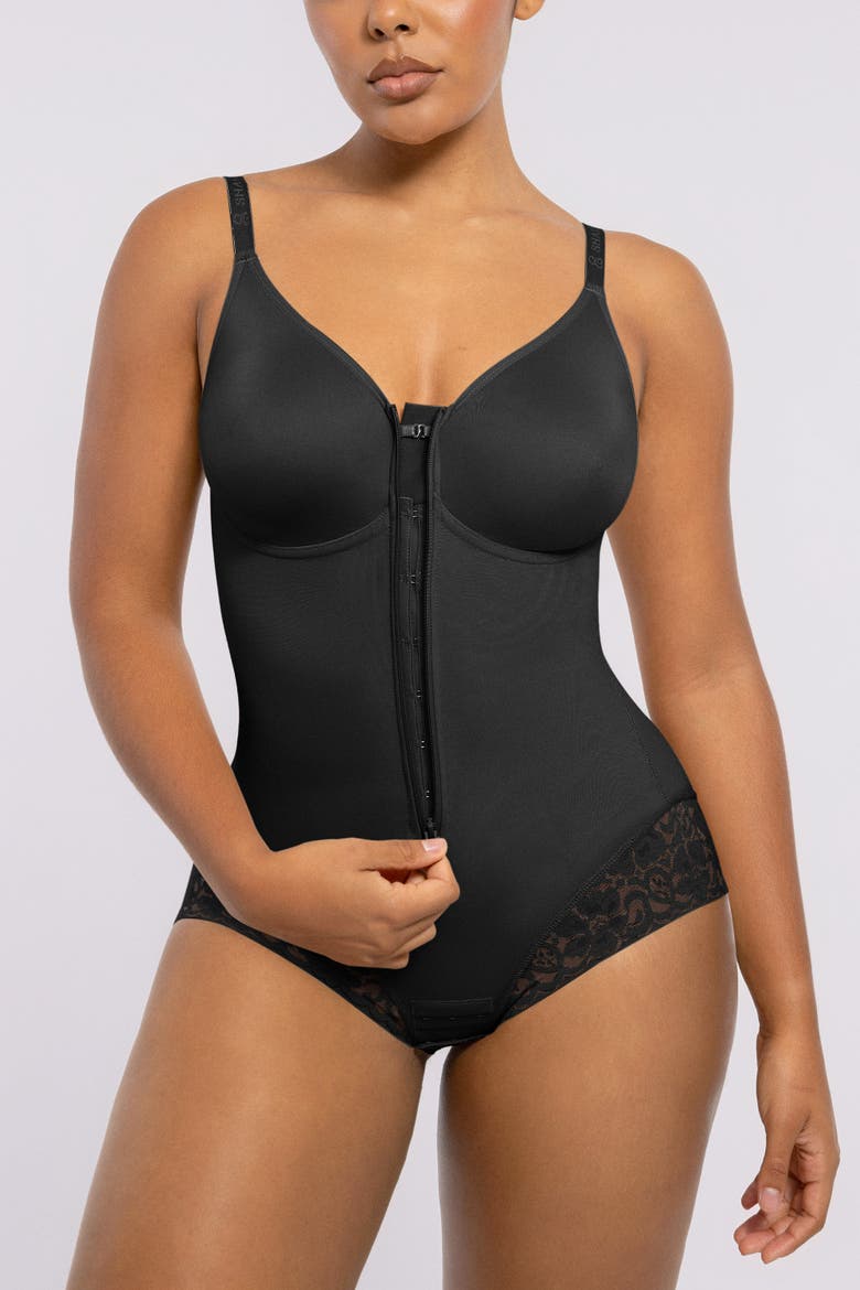 FASHION BoDY2個サプリメント付き Shapellx Tummy Control Zip-Up Brief Bodysuit (Women) | Nordstrom