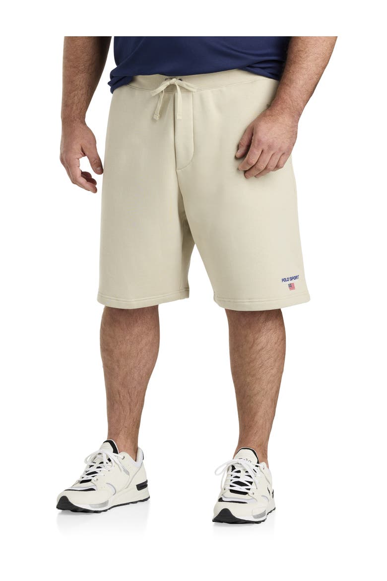 Polo Sport Fleece Shorts, Main, color, CLASSIC STONE