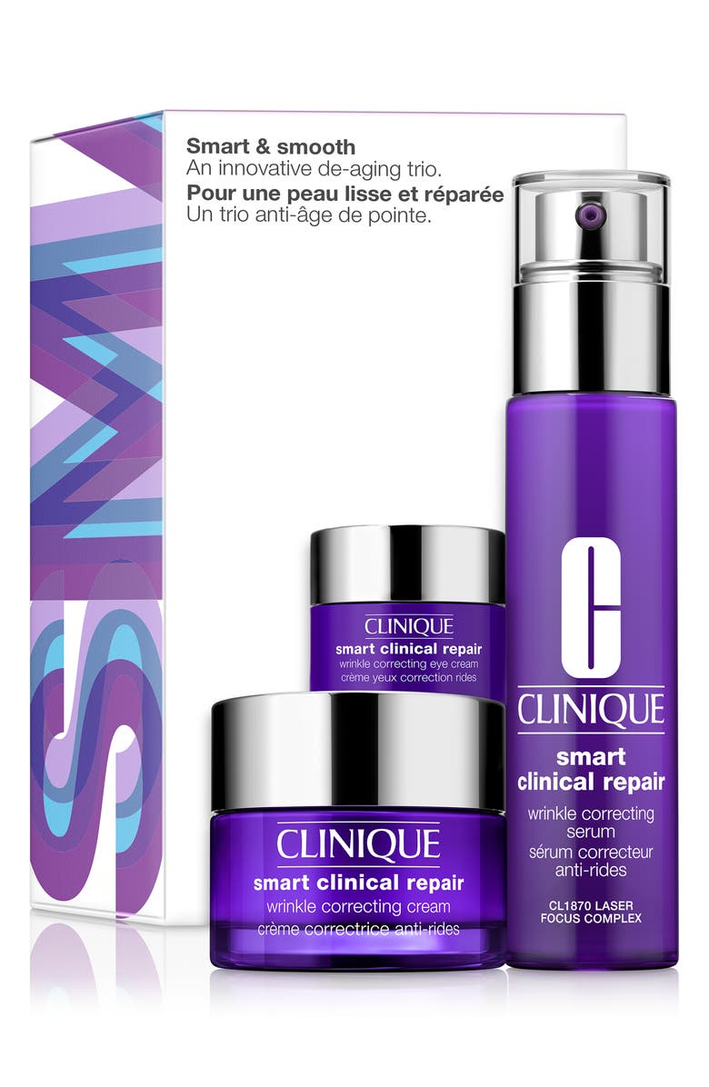 Clinique Smart & Smooth: Anti-Aging Skin Care Set (Limited Edition) USD $109 Value, Alternate, color, 