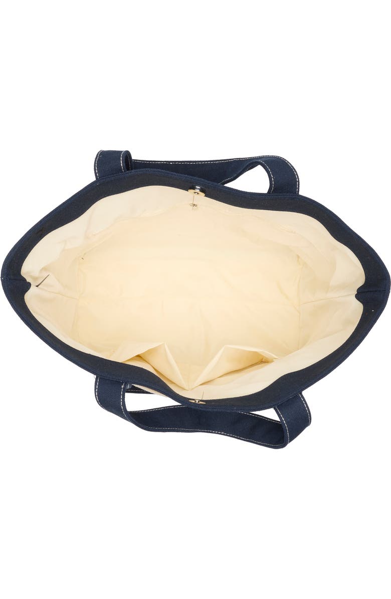 Zella Travel Canvas Tote, Alternate, color, Tan Thread/Cream