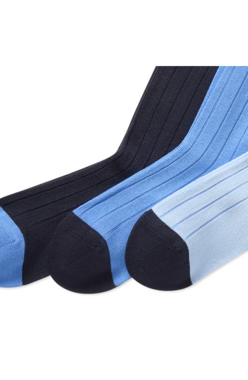 Polo Ralph Lauren 3-pack Ribbed Socks In Blue