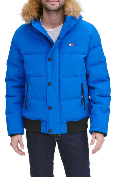 Arctic Snorkel Faux Fur Trim Bomber Jacket