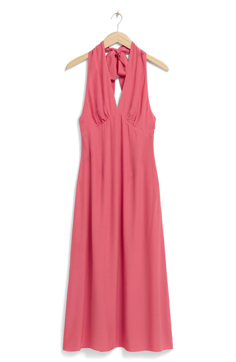 & Other Stories Santana Halter Dress, Main, color, Pink