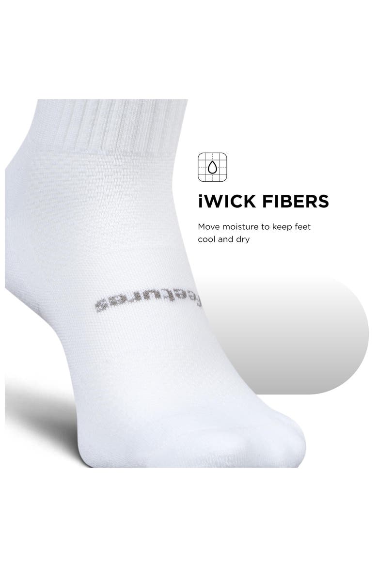 High Performance Max Cushion Quarter Tall Sock MoistureWicking Athletic Socks, Alternate, color, Black Stripe