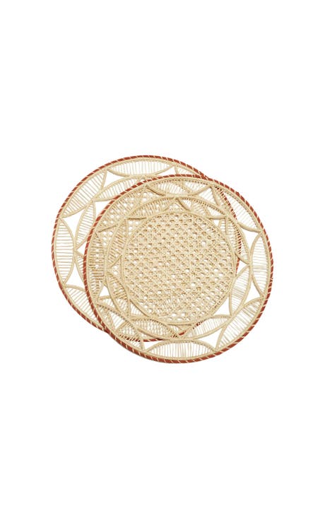 Raffia Placemats Set Of 2