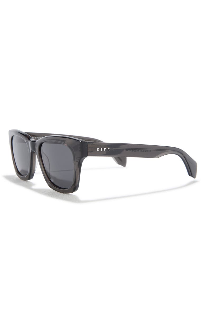 DIFF Dean 51mm Square Sunglasses, Alternate, color, Black Smoke