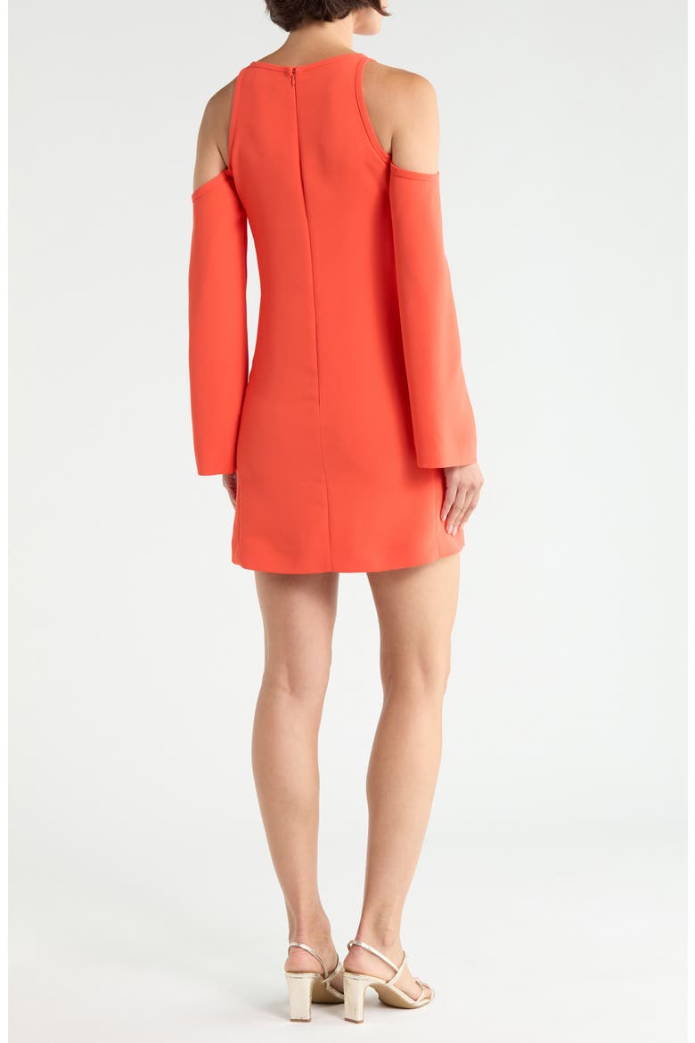 Cold Shoulder Tunic Dress, Alternate, color, ORANGE