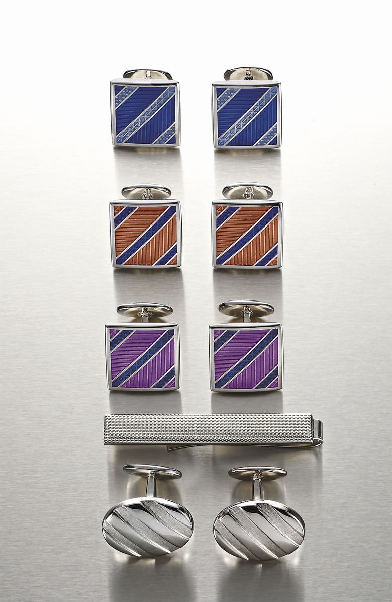 David Donahue Textured Cuff Links, Alternate, color, 