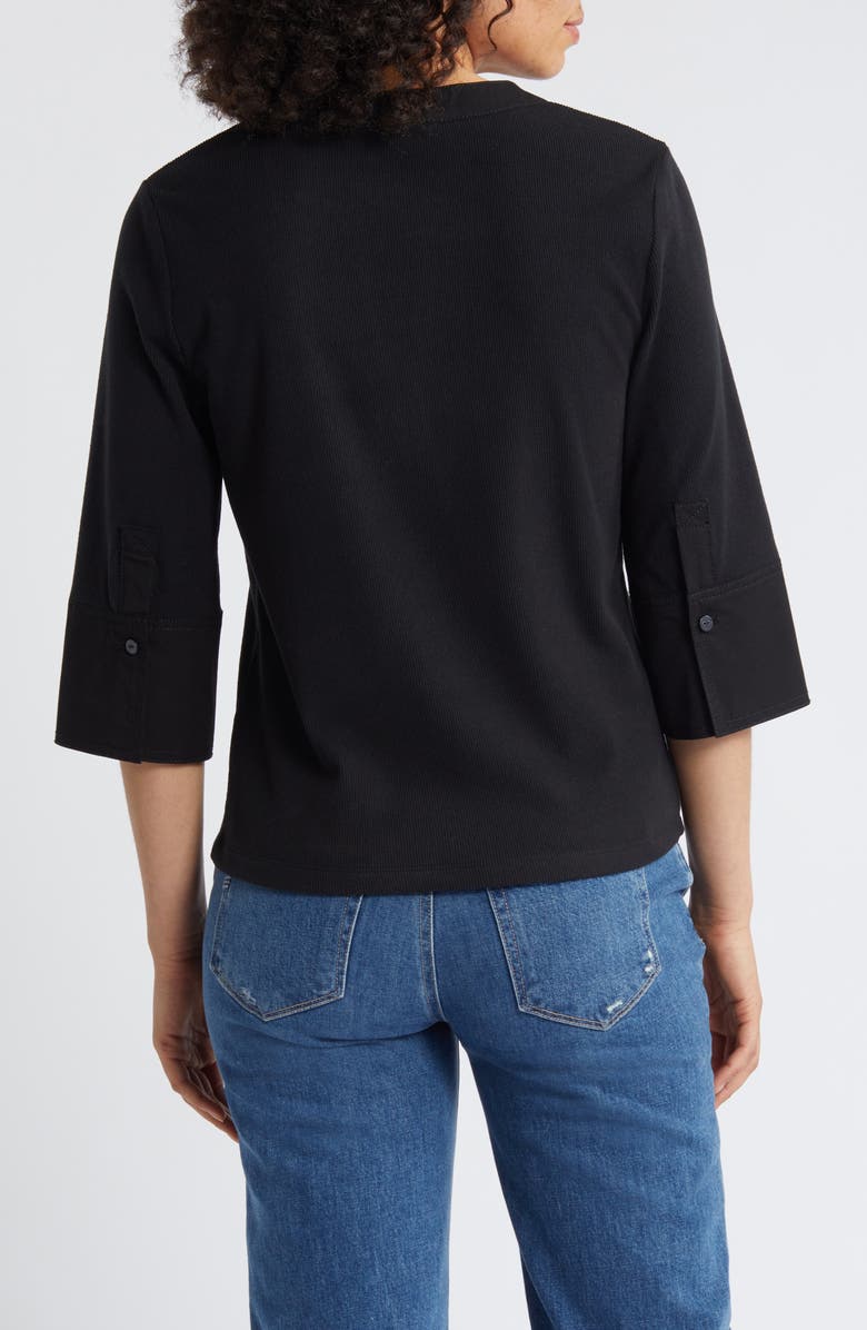 Wit & Wisdom Split Neck Top, Alternate, color,