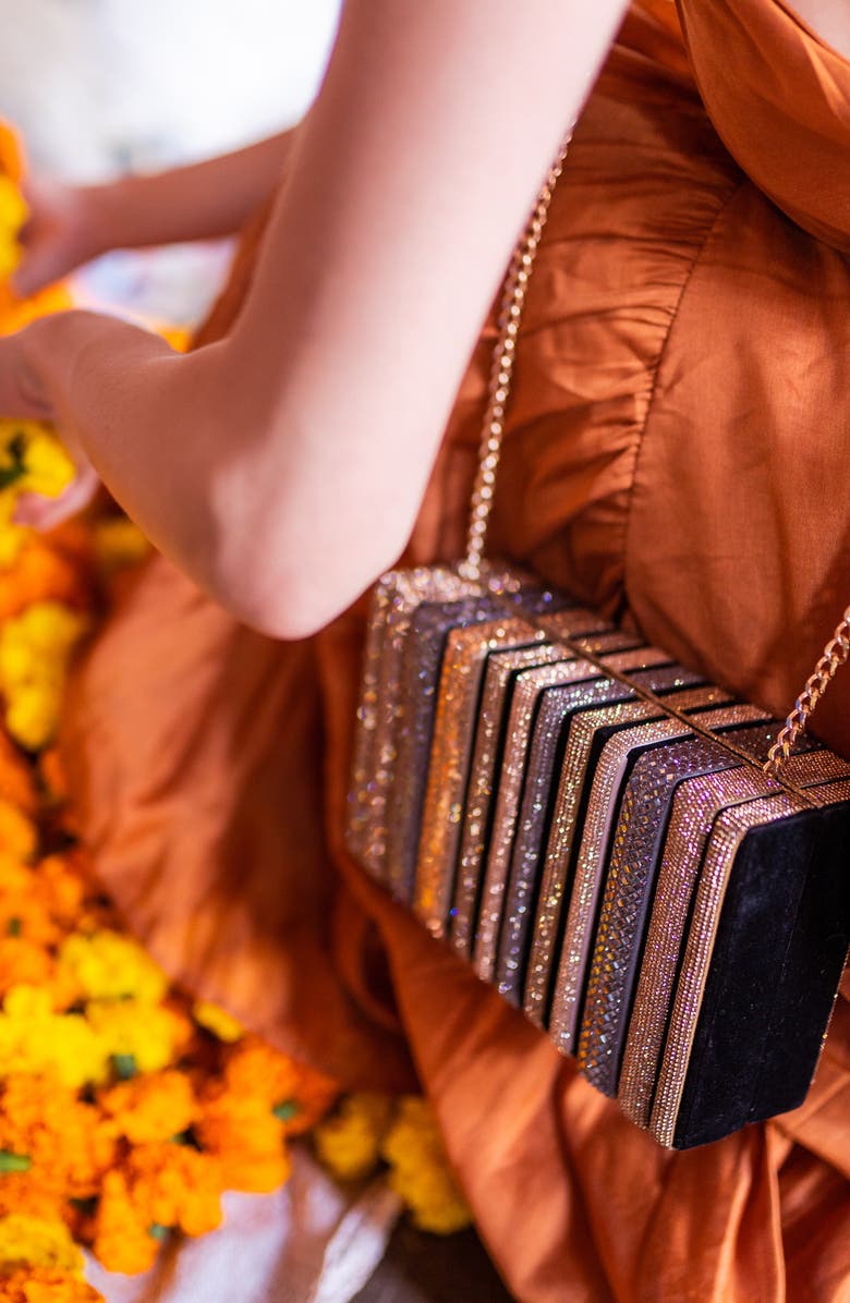 Simitri Etoile Clutch, Alternate, color, Metallic