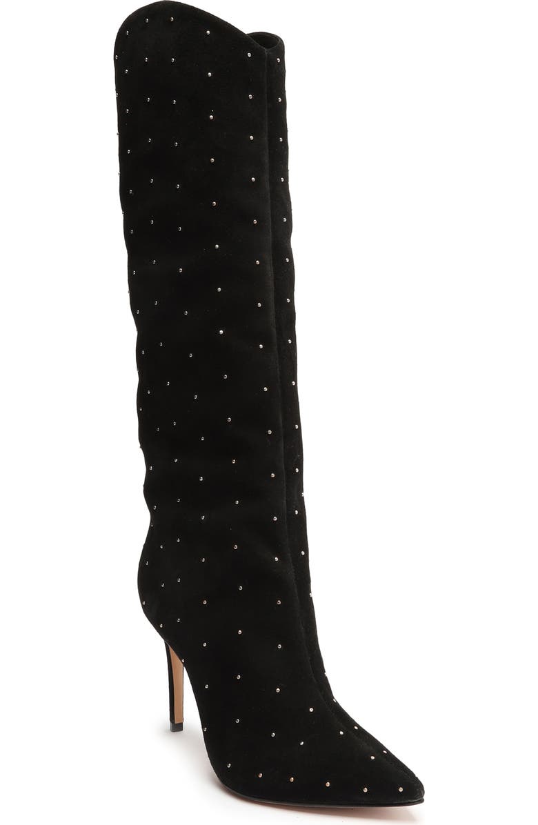 Schutz Maryana Studded Pointed Toe Boot, Main, color,